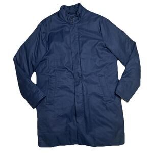 Banana Republic Performance Mens M Water Repellent Coat Preppy Blue Travel